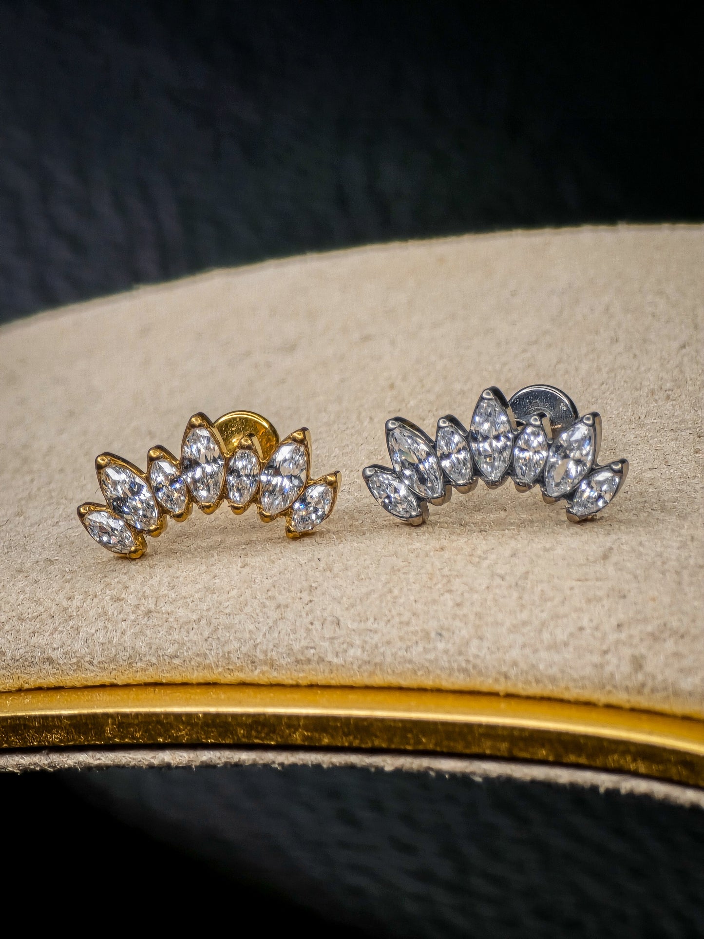 Arco de Marquise Labret em Titânio