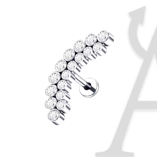 Arco Celestial Labret em Titânio