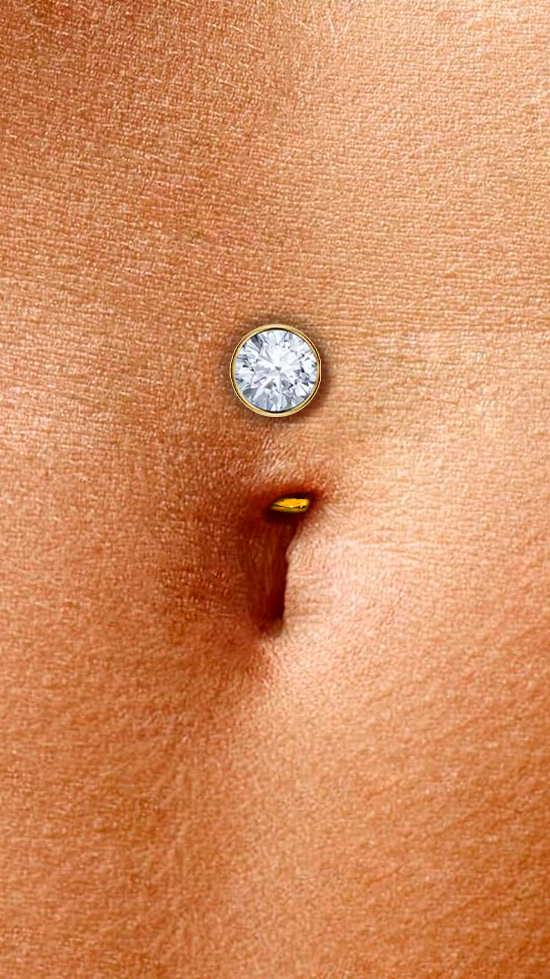 Umbigo Flutuante - Floating Navel Piercings