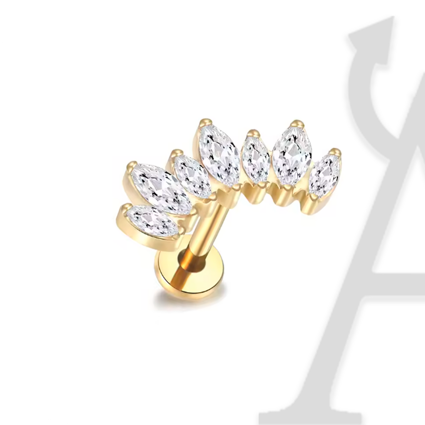 Arco de Marquise Labret em Titânio