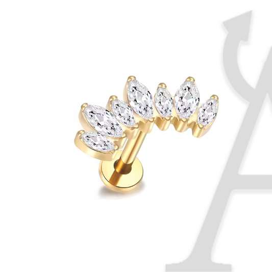 Arco de Marquise Labret em Titânio