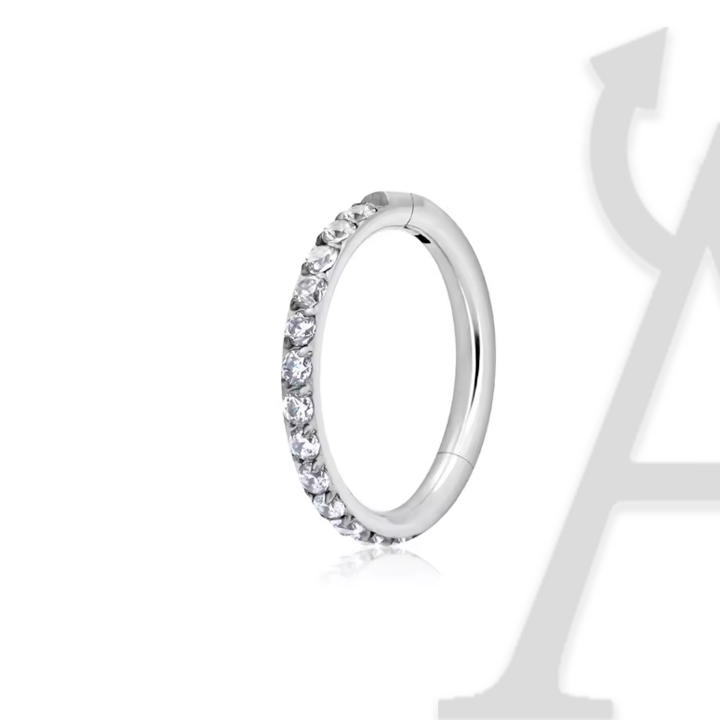 Segmento Clicker Brilhante em Titânio