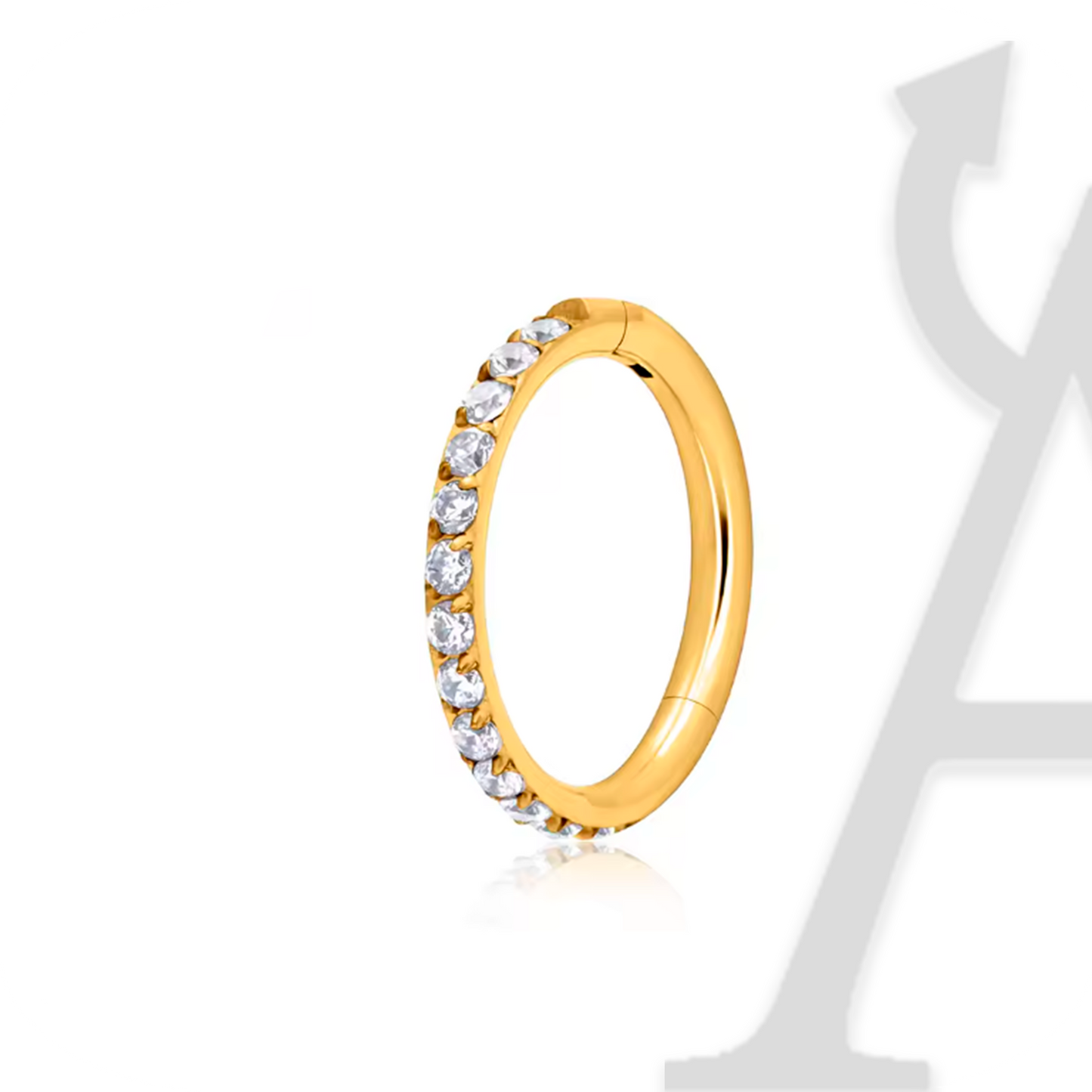 Segmento Clicker Brilhante em Titânio