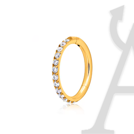 Segmento Clicker Brilhante em Titânio