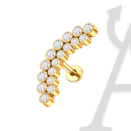 Arco Celestial Labret em Titânio