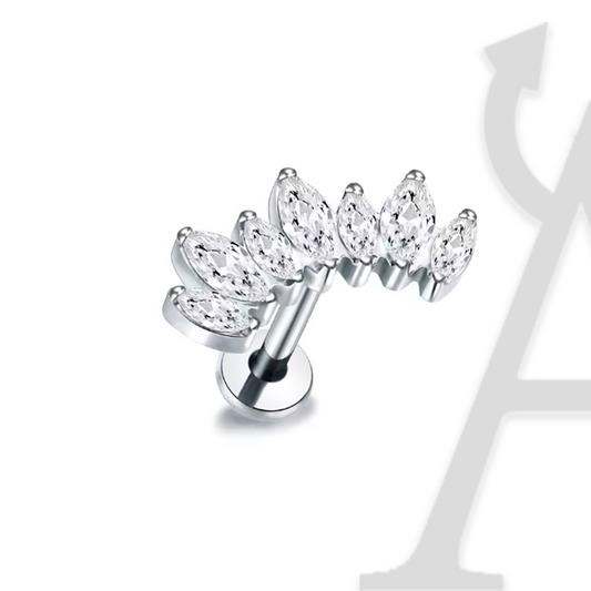 Arco de Marquise Labret em Titânio